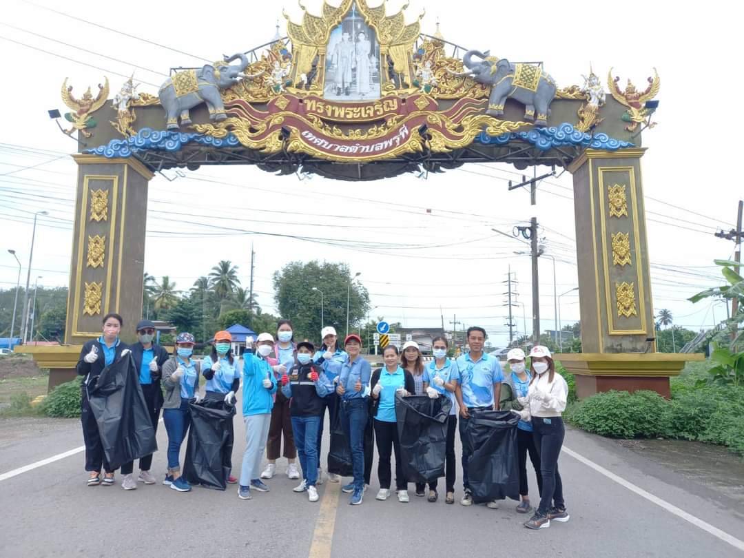 กิจกรรมปรับปรุงภูมิทัศน์ในเขตเทศบาลตำบลพรุพี