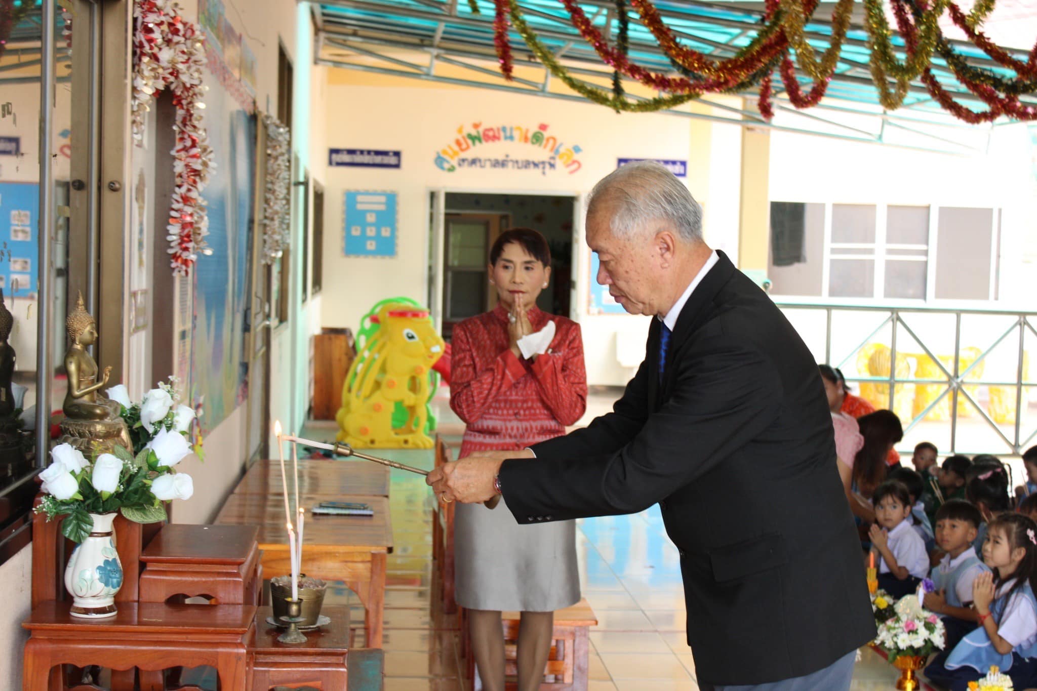 ศูนย์พัฒนาเด็กเล็กเทศบาลตำบลพรุพี และ โรงเรียนอนุบาลเทศบาลตำบลพรุพี จัดกิจกรรมวันไหว้ครู ประจำปี 2566